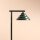 Stehlampe Glas Metall Grün klein H:140 cm G9 stilvoll