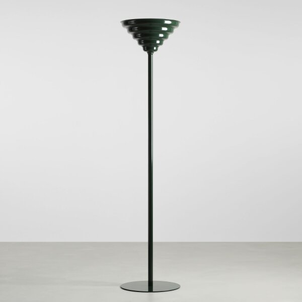 Deckenfluter Glas Metall Grün H:155 cm G9 elegant