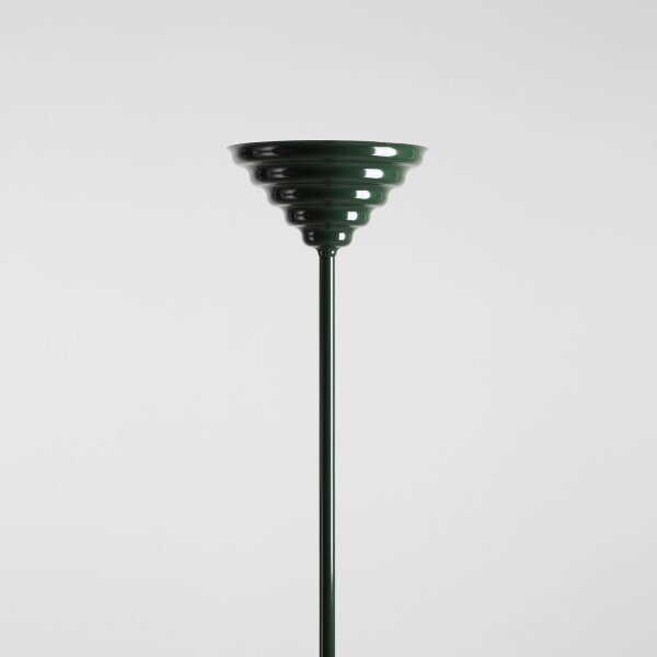 Deckenfluter Glas Metall Grün H:155 cm G9 elegant