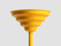 Tischleuchte Glas Metall Gelb H:56 cm G9 dekorativ