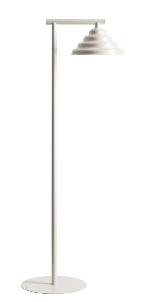 Stehlampe Glas Metall Creme H:140 cm klein G9 elegant