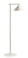 Stehlampe Glas Metall Creme H:140 cm klein G9 elegant