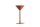 Tischleuchte Glas Metall Rot H:56 cm klein G9 elegant