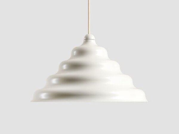 Hängelampe Glas Metall Creme Ø29 cm rund G9 stilvoll