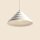 Hängelampe Glas Metall Creme Ø29 cm rund G9 stilvoll