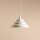 Pendelleuchte Glas Metall Creme Ø23 cm rund G9 elegant
