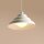 Pendelleuchte Glas Metall Creme Ø23 cm rund G9 elegant
