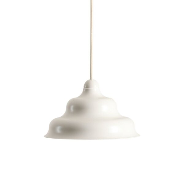 Pendelleuchte Glas Metall Creme Ø17 cm GU10 stilvoll