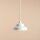 Pendelleuchte Glas Metall Creme Ø17 cm GU10 stilvoll