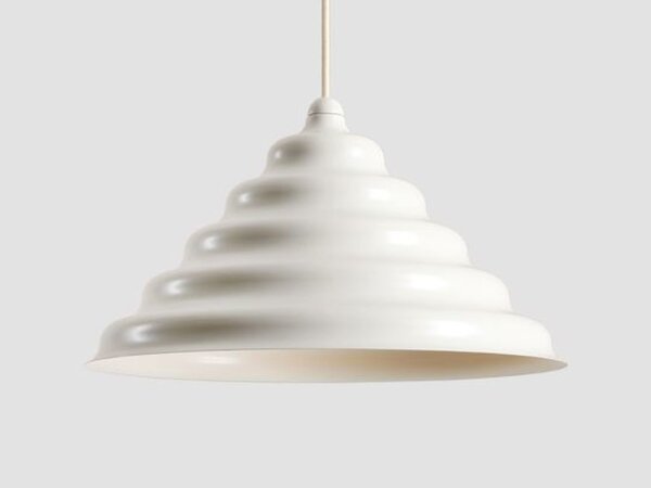 Pendelleuchte Glas Metall Creme Ø36 cm rund G9 elegant