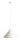 Pendelleuchte Glas Metall Creme Ø36 cm rund G9 elegant