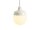 Pendelleuchte Glas Metall Creme rund Ø11 cm G9 stilvoll