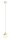 Pendelleuchte Glas Metall Creme rund Ø11 cm G9 stilvoll