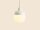 Pendelleuchte Glas Metall Creme rund Ø11 cm G9 stilvoll