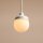 Pendelleuchte Glas Metall Creme rund Ø11 cm G9 stilvoll
