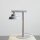 Tischleuchte Glas Metall Blaugrau 37 cm GU10 elegant