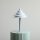 Tischlampe Glas Metall Blaugrau H:36 cm G9 stilvoll