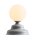 Tischlampe Glas Metall Blaugrau H:21 cm G9 stilvoll