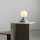 Tischlampe Glas Metall Blaugrau H:21 cm G9 stilvoll