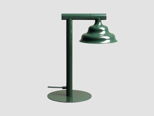 Tischleuchte Glas Metall Grün H:37 cm GU10 elegant