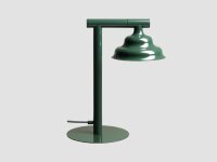 Tischleuchte Glas Metall Grün H:37 cm GU10 elegant