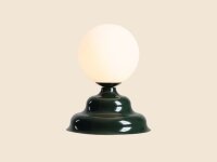 Tischleuchte Glas Metall Grün 21 cm G9 elegant blendarm