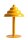 Tischlampe Glas Metall Gelb H:36 cm G9 blendarm elegant