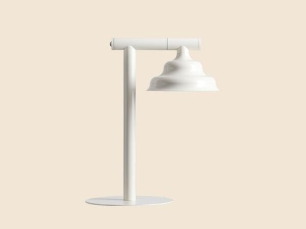 Tischleuchte Glas Metall Creme H:37 cm GU10 elegant