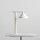 Tischleuchte Glas Metall Creme H:37 cm GU10 elegant