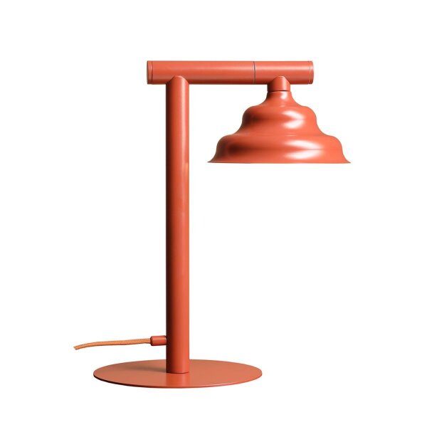 Tischleuchte Glas Metall Rot klein 37 cm GU10 stilvoll