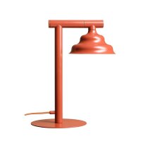 Tischleuchte Glas Metall Rot klein 37 cm GU10 stilvoll