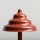 Tischlampe Glas Metall Rot H:36 cm G9 blendarm elegant