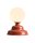 Tischleuchte Glas Metall Rot 21 cm G9 stilvoll blendarm