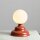 Tischleuchte Glas Metall Rot 21 cm G9 stilvoll blendarm