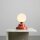 Tischleuchte Glas Metall Rot 21 cm G9 stilvoll blendarm