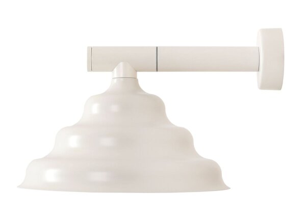 Wandlampe Glas Metall Creme L:29 cm G9 stilvoll