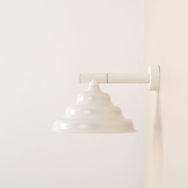 Wandlampe Glas Metall Creme L:29 cm G9 stilvoll
