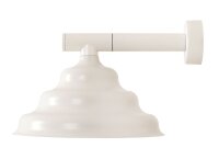 Wandlampe Glas Metall Creme L:29 cm G9 stilvoll
