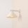 Wandlampe Glas Metall Creme L:29 cm G9 stilvoll