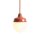 Pendelleuchte Glas Metall Rot B:11 cm rund G9 stilvoll