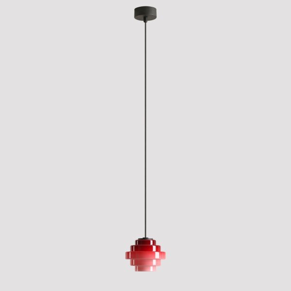 Hängelampe Glas Beere blendarm Ø14 cm rund G9 dekorativ