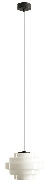 Pendelleuchte Glas Weiß B:22 cm E27 elegant blendarm