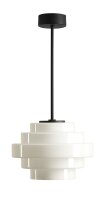 Hängelampe Glas Weiß B:22 cm E27 dekorativ...