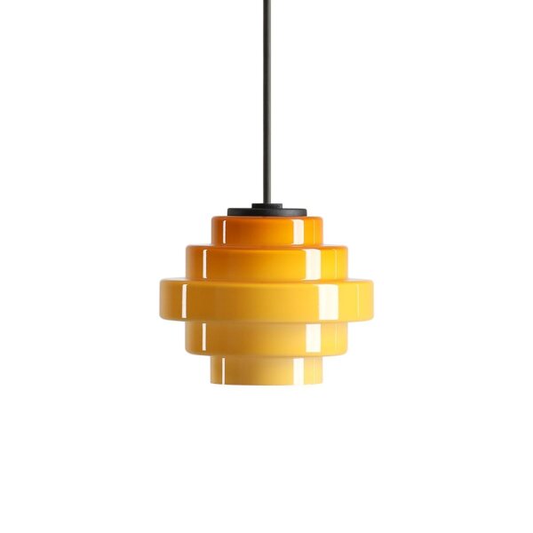 Pendelleuchte Glas Honig B:14 cm G9 dekorativ elegant