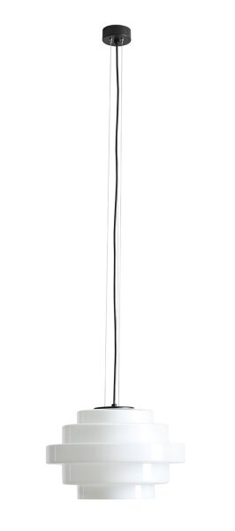 Hängelampe Glas Weiß rund Ø36 cm E27 stilvoll elegant