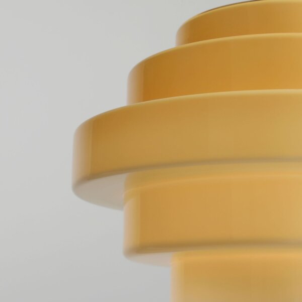 Hängelampe Glas Nuss B:36 cm E27 stilvoll blendarm