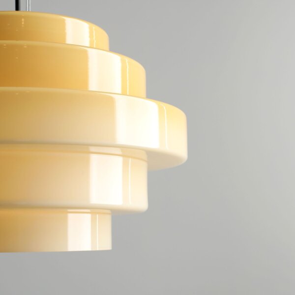 Hängelampe Glas Nuss B:36 cm E27 stilvoll blendarm