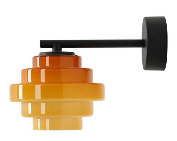 Wandleuchte Glas Honig L:14 cm G9 elegant stilvoll
