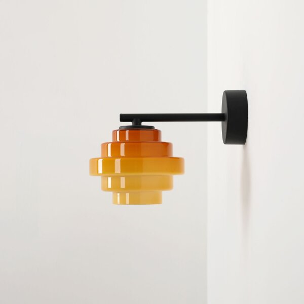 Wandleuchte Glas Honig L:14 cm G9 elegant stilvoll