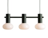 Hängelampe Metall Glas Grün L:75 cm E14...